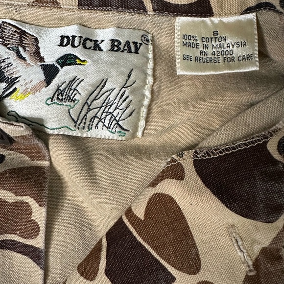 Vintage Duck Bay Camo Jacket Shacket Cropped and distressed size Small - Picture 8 of 11
